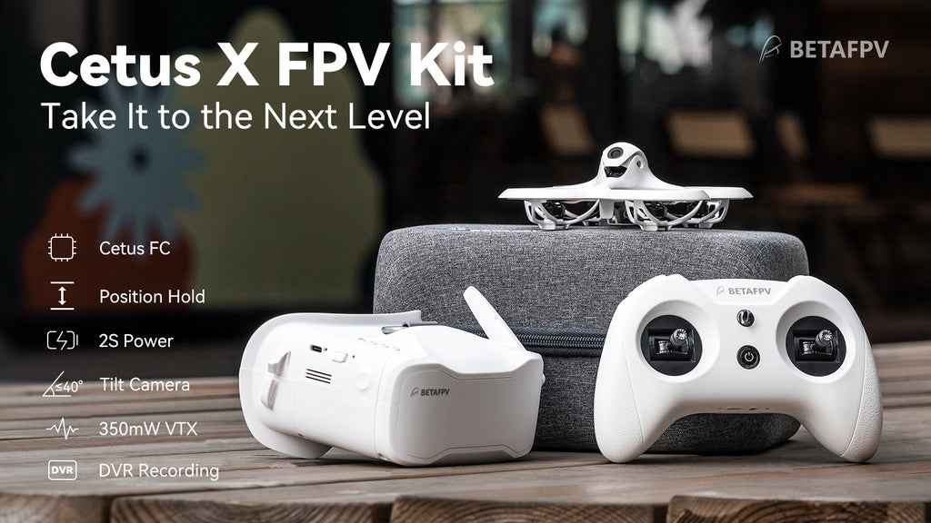 BETAFPV Cetus X FPV Kit Brushless Quadcopter RTF LiteRadio 3 Radio Transmitter VR03 FPV Goggles C04 FPV Camera RC Racing Drone