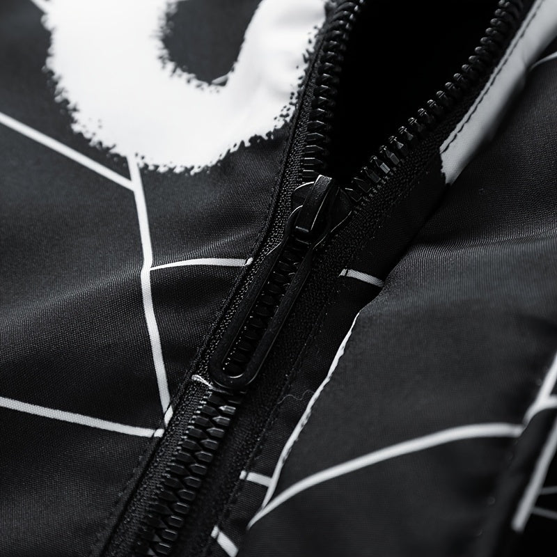 Mens Stylish Hooded Puffer Coat - Water-Resistant, Breathable, Zip-Up, Long Sleeve, Loose Fit, Polyester Outer, Cotton Filled, Single Breasted, Regular Length, Hand Washable - Perfect for Casual Winter Outdoor Activities
