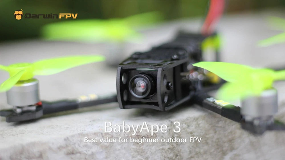 DarwinFPV Baby Ape/Pro 142mm 3" 2-3S FPV Racing RC Drone PNP 1104 4300KV Brushless Motor Remote Control Quadcopter