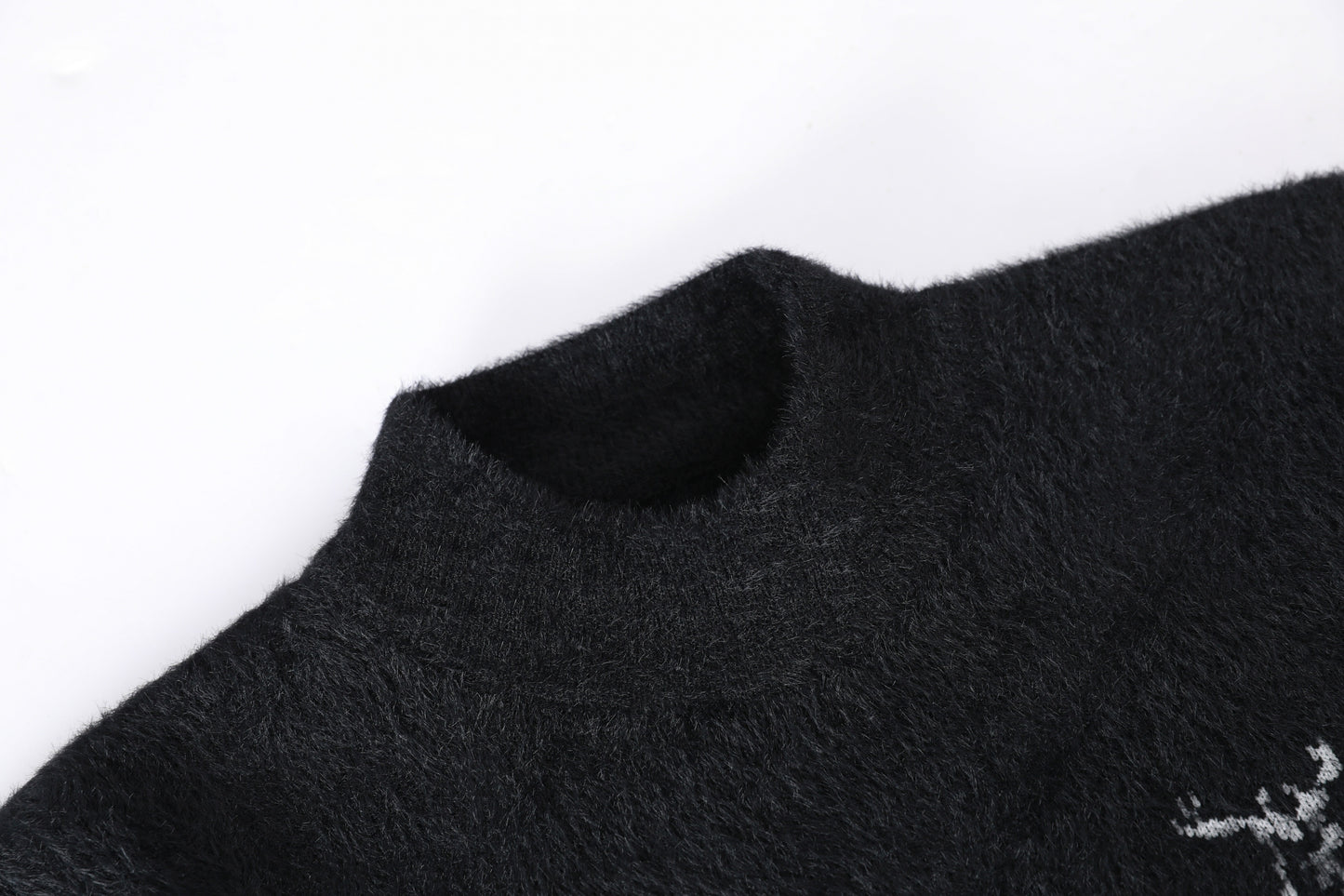 Men's Animal Graphic Pullover Sweater - Nylon Blend, Crew Neck, Rib-Knit Detail, Long Sleeve, Knit Fabric, Slight Stretch, Casual Fall/Winter Skinny Fit Warm Top