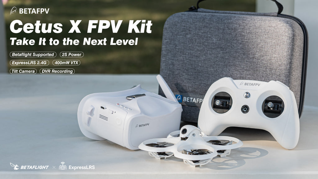BETAFPV Cetus X FPV Kit Brushless Quadcopter RTF LiteRadio 3 Radio Transmitter VR03 FPV Goggles C04 FPV Camera RC Racing Drone