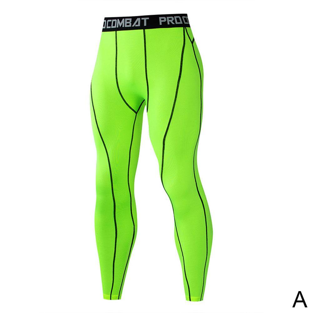 1PCS New Compression Pants Leggings Men Running Sport Quick Dry Pants Fitness Training Trousers Male Workout Clothing