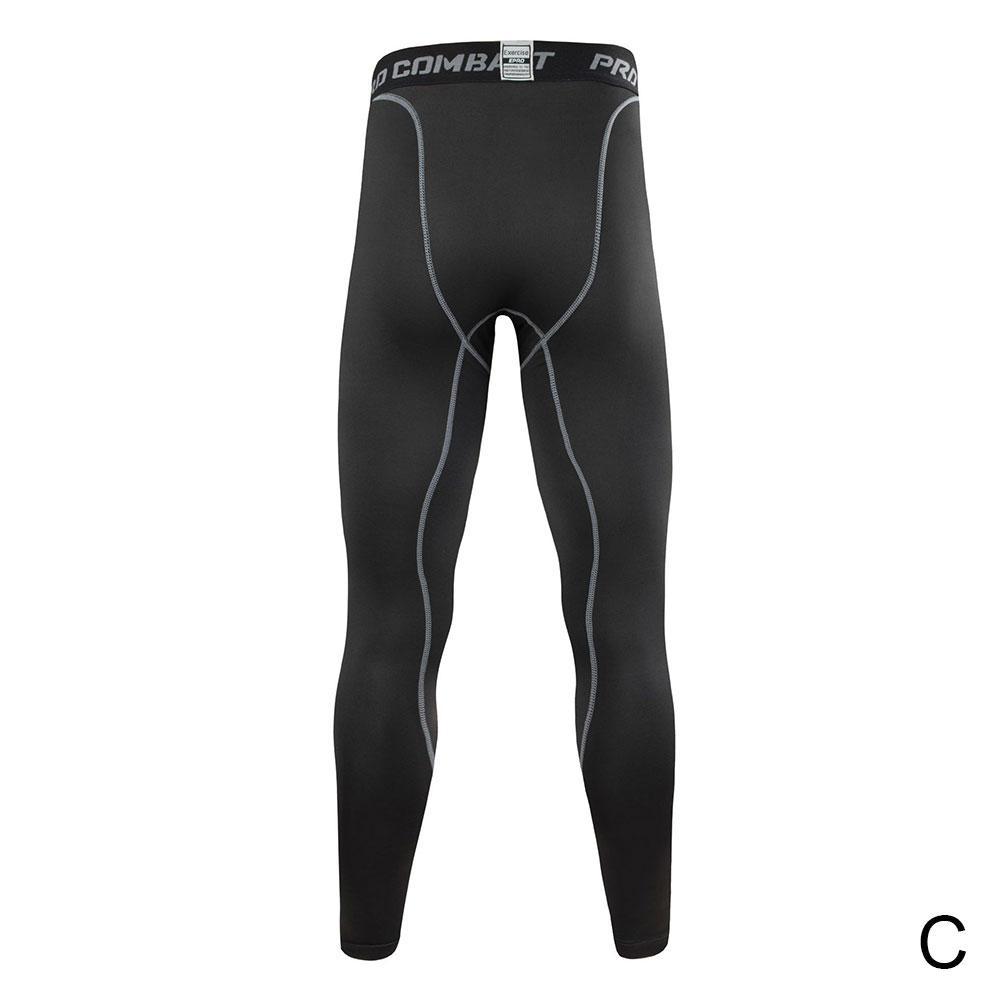 1PCS New Compression Pants Leggings Men Running Sport Quick Dry Pants Fitness Training Trousers Male Workout Clothing
