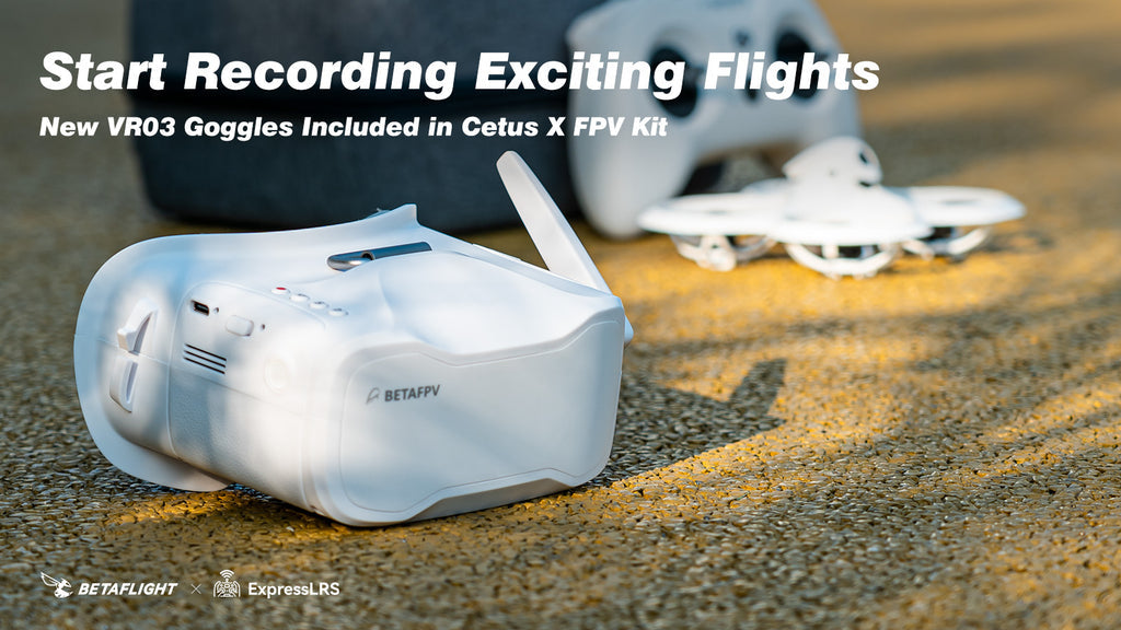 BETAFPV Cetus X FPV Kit Brushless Quadcopter RTF LiteRadio 3 Radio Transmitter VR03 FPV Goggles C04 FPV Camera RC Racing Drone