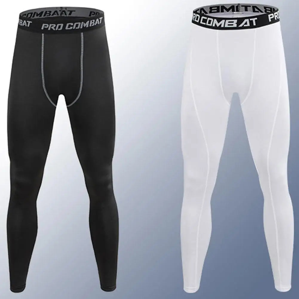 1PCS New Compression Pants Leggings Men Running Sport Quick Dry Pants Fitness Training Trousers Male Workout Clothing