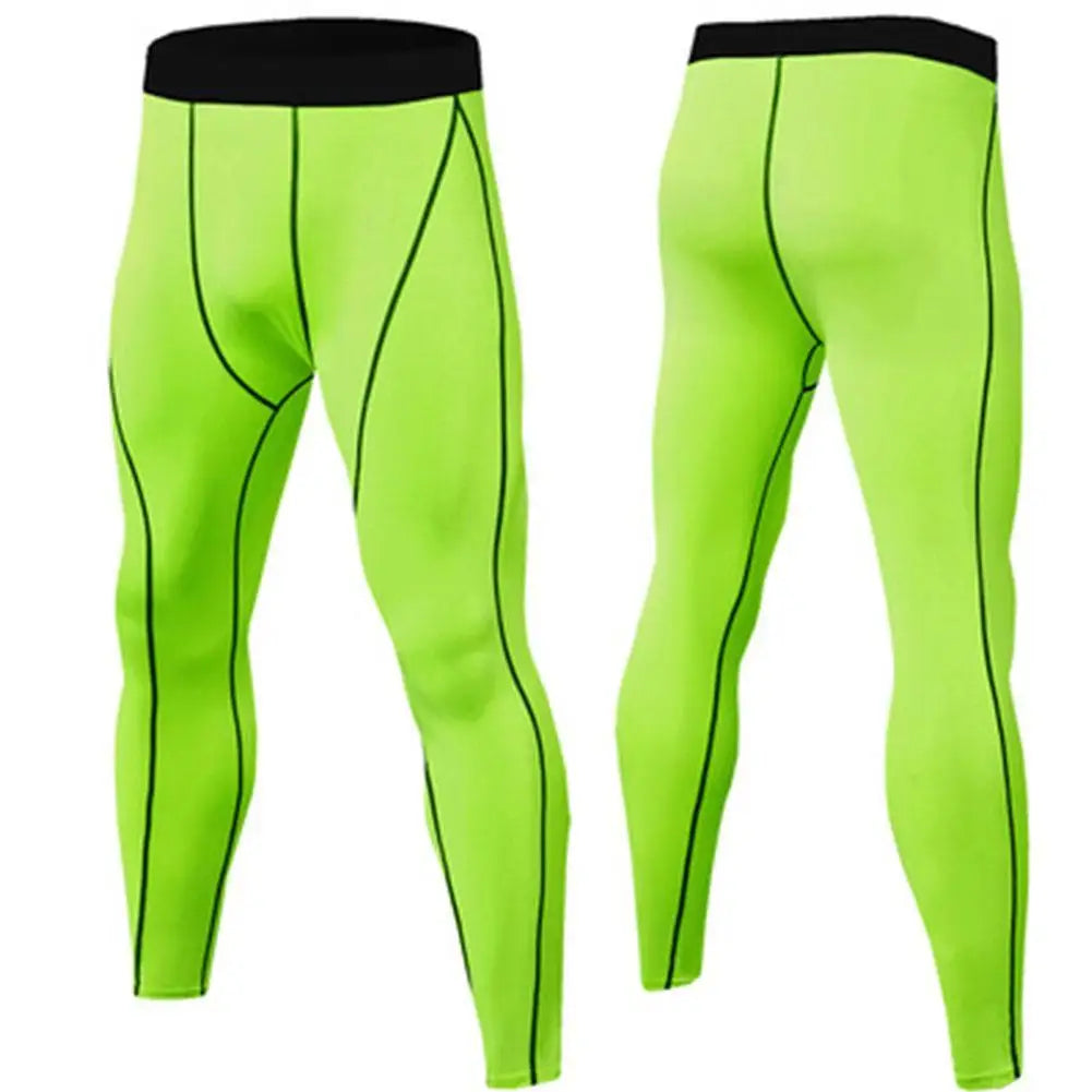 1PCS New Compression Pants Leggings Men Running Sport Quick Dry Pants Fitness Training Trousers Male Workout Clothing