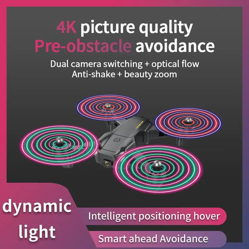 2021 New S27 Mini Drone RC Quadcopter Helicopter with 4K HD Camera Optical flow WIFI FPV Racing Dron Wide Angle Foldable Toy RTF