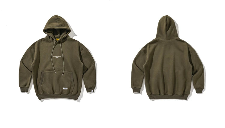 Plus Size Harajuku High Quality Thin Fleece Hoodie Japanese Streetwear Hip Hop Sweatshirt Men Clothing Korean Couple Pullover