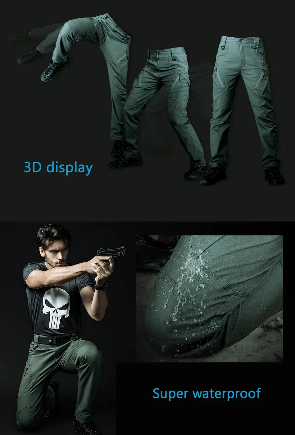 City Military Tactical Pants Men SWAT Combat Army Trousers Men Many Pockets Waterproof Wear Resistant Casual Cargo Pants 5XL