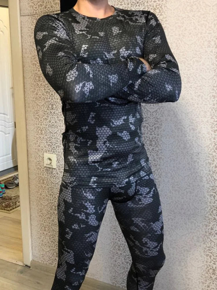 Men's Fitness Running Tights Gym training pants Camouflage Tracksuit Compression pants Jogging clothing leggings rashgard men