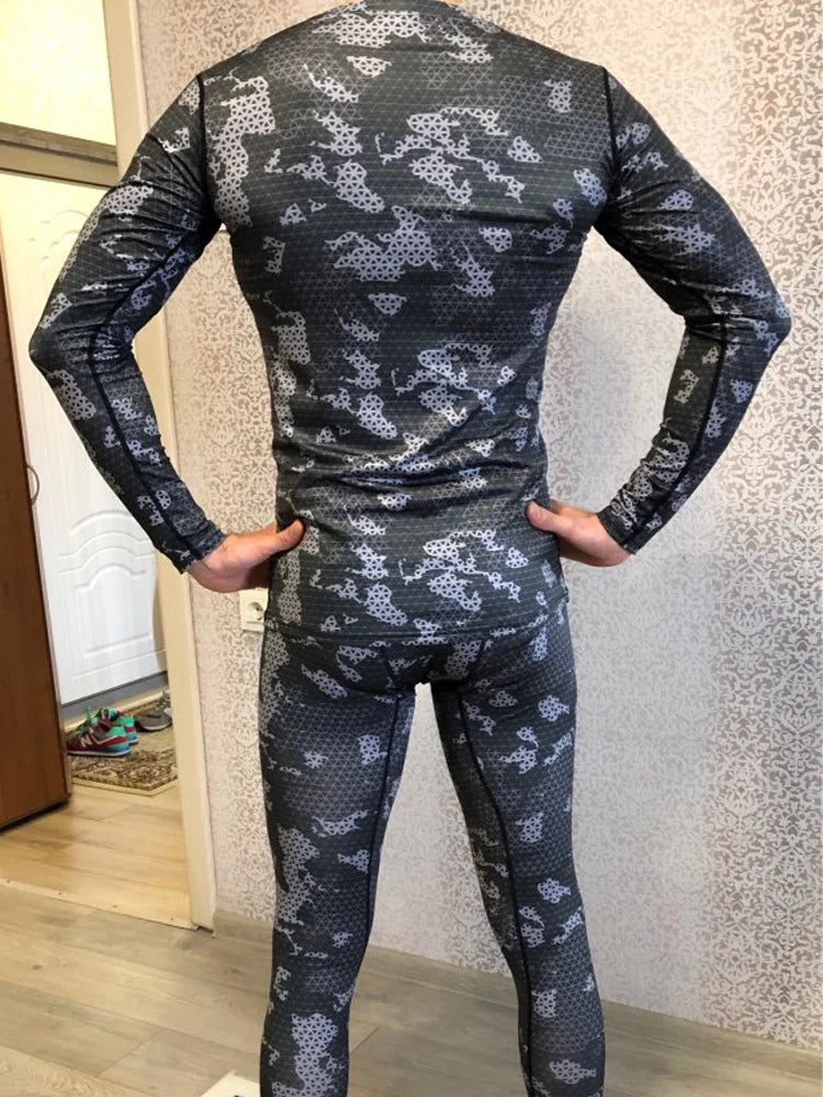 Men's Fitness Running Tights Gym training pants Camouflage Tracksuit Compression pants Jogging clothing leggings rashgard men