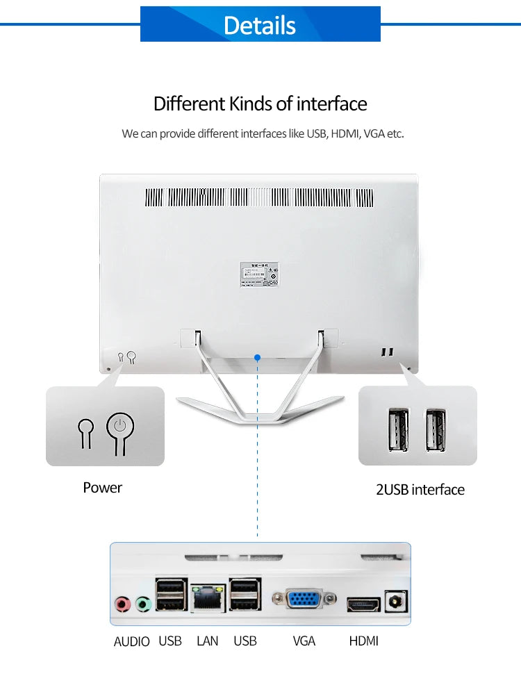 factory price 24 inch i7 i9 CPU price core touch screen desktop monoblock pc all-in-one all in one computers gaming pc gamer