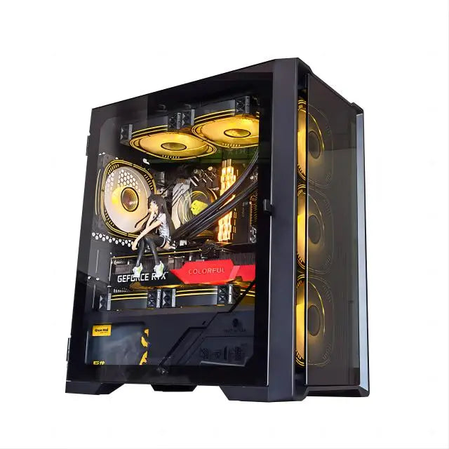 Aotesier Core i7 CPU Affordable Computer full set 8G/16G RAM 256GB SSD home office gaming pc desktop computer gamers PC GAME