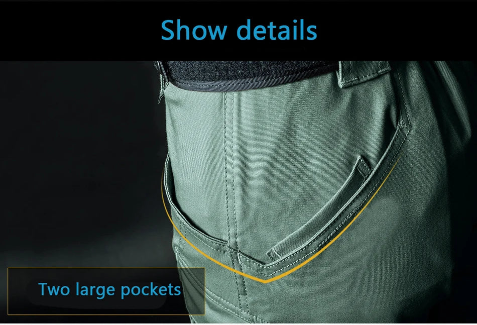 City Military Tactical Pants Men SWAT Combat Army Trousers Men Many Pockets Waterproof Wear Resistant Casual Cargo Pants 5XL