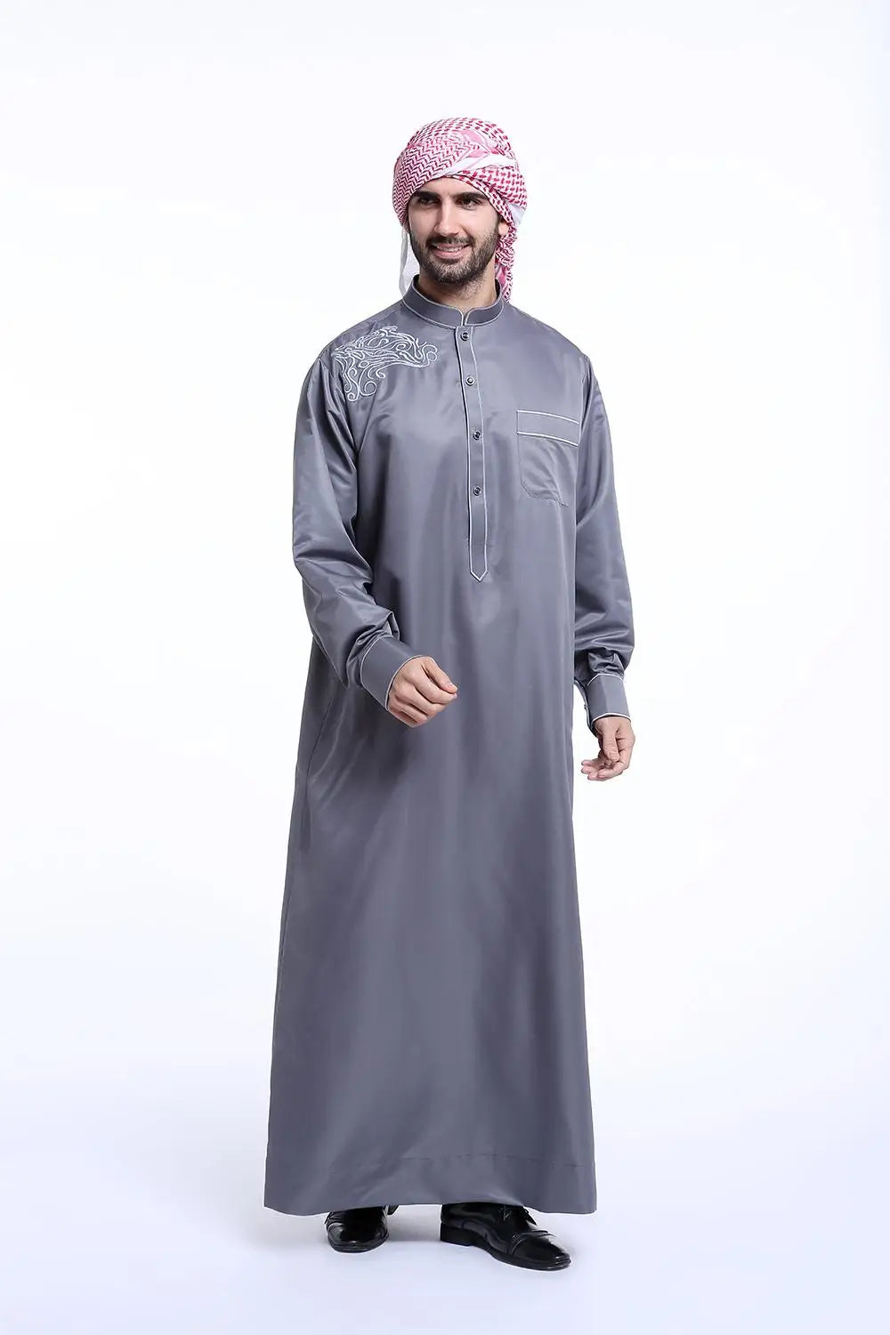 Muslim Fashion Men Robe Middle East Arabian Abaya Dubai Kaftan Arab Turkish Ramadan Musulmana Jubba Thobe Thoub Islamic Clothing