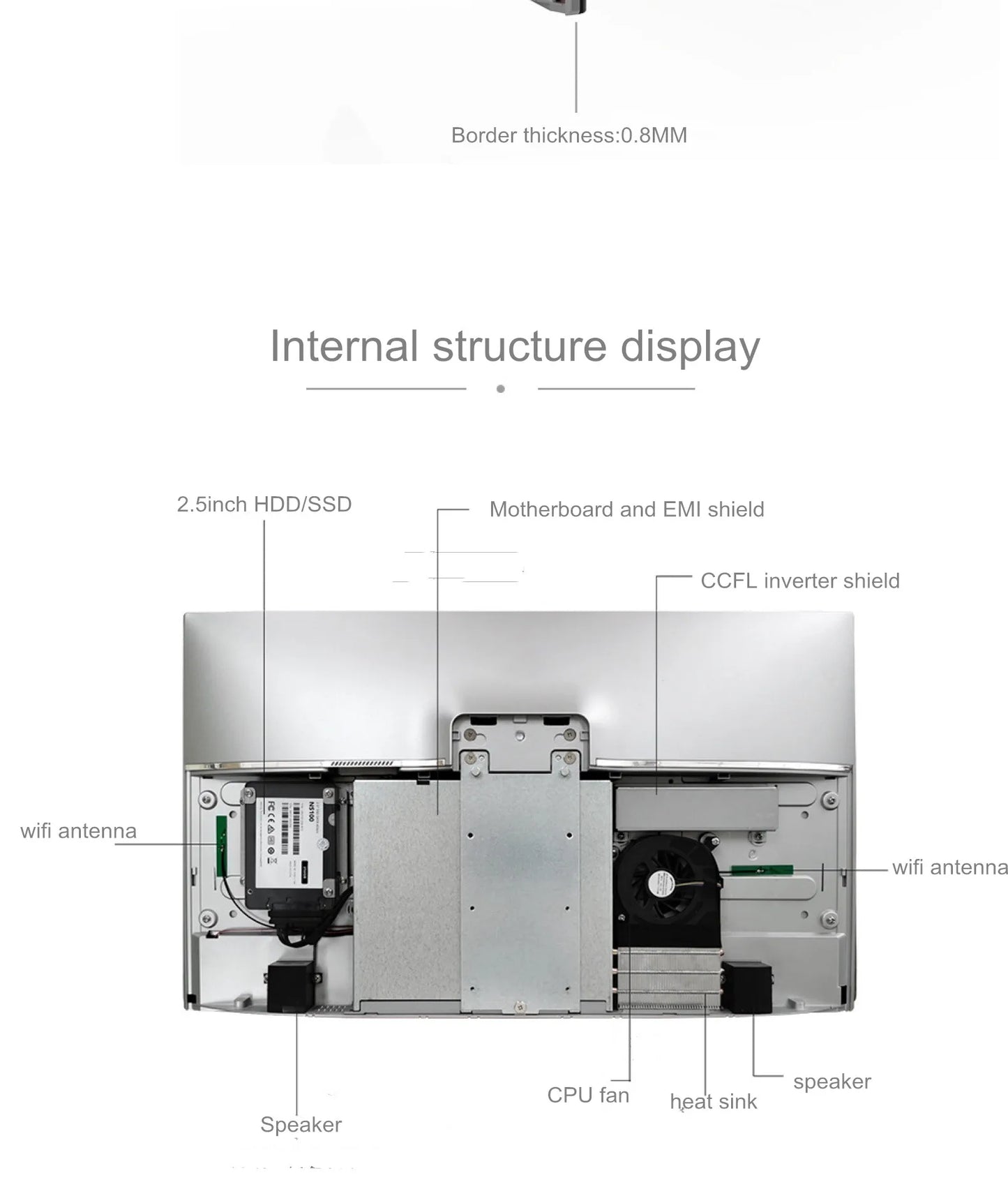 factory price 24 inch i7 i9 CPU price core touch screen desktop monoblock pc all-in-one all in one computers gaming pc gamer