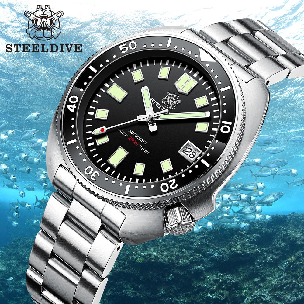 2020 New Arrival SD1970 Steeldive Brand Mens Automatic Watch NH35 Dive Watch