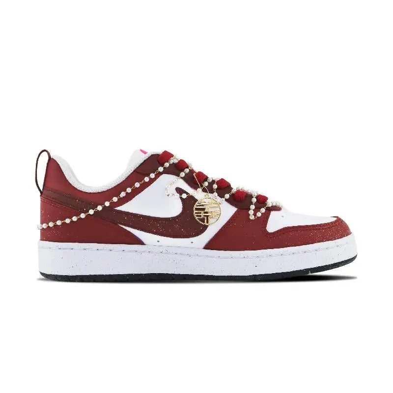 【Customize】Nike Court Borough Skateboarding Shoes Women's Sneakers shoes DV5456-108