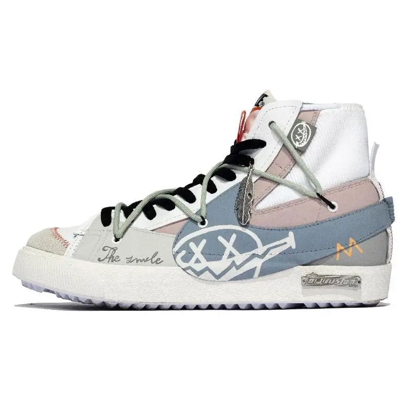 【Customize】Nike Blazer Skateboarding Shoes Unisex Sneakers shoes DD3111-100