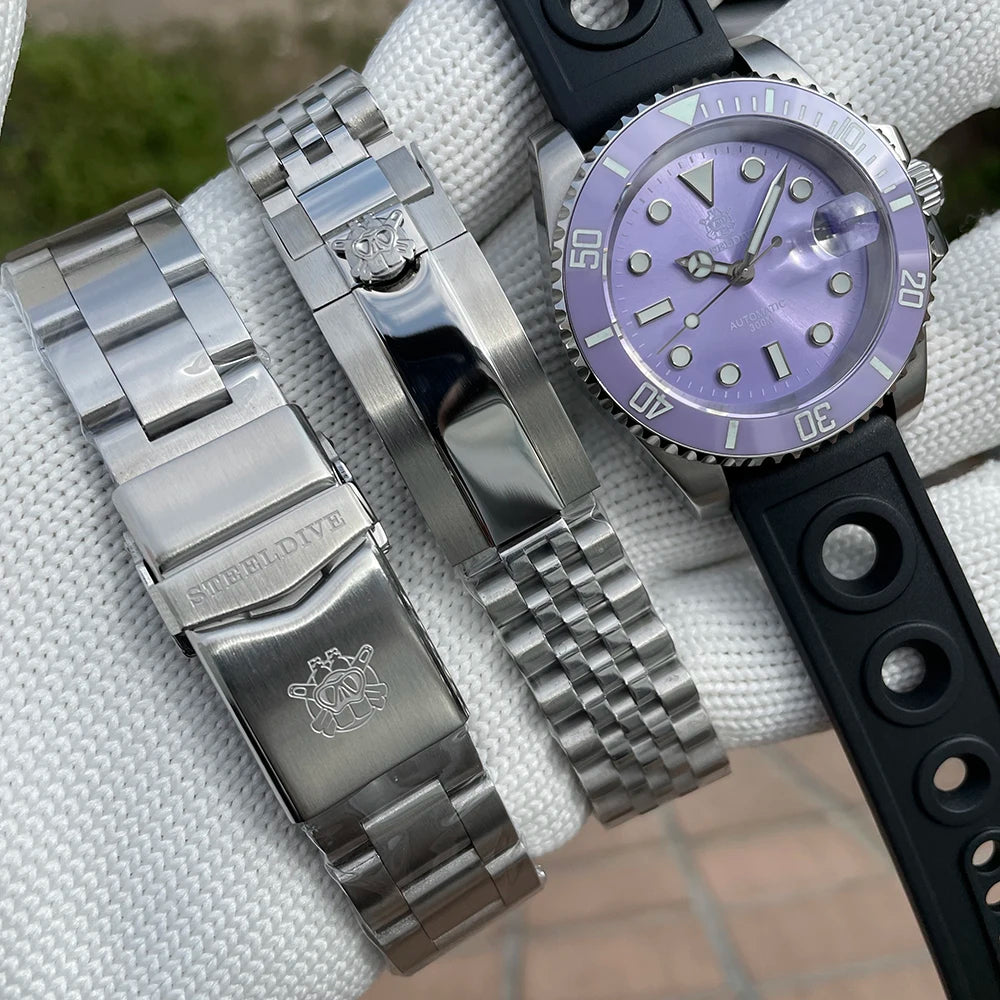 STEELDIVE New Color Scheme Classic Water Ghost SD1953 Swiss BGW9 Luminous NH35 Movement 30Bar Waterproof Mechanical Wristwatch