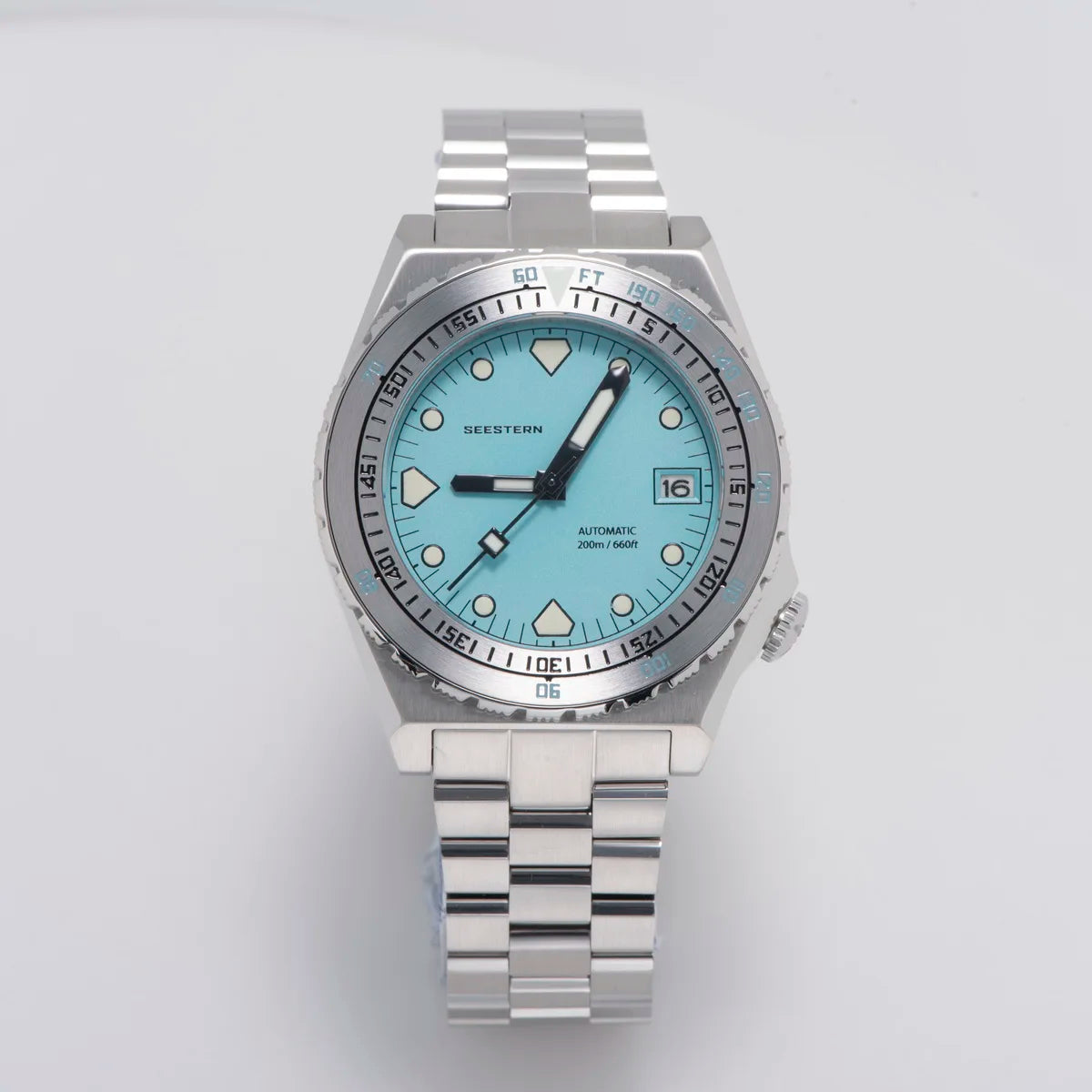 SEESTERN SUB600T Mens Diver Watch Automatic NH35 Movement Ceramic Bezel Lume Mechanical Wristwatches Sapphire Waterproof V3