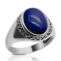 100% Solid Real S925 High Quality 8g Pure Silver Men Ring Agate Green Fashion Couple Gift