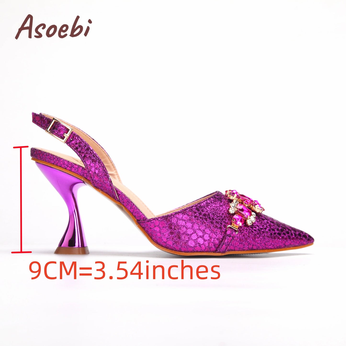 Gold Sandals for Women 2024 Luxury Wedding Pumps High Heels Rhinestone Design Party Shoes and Bags Set for Wedding Party