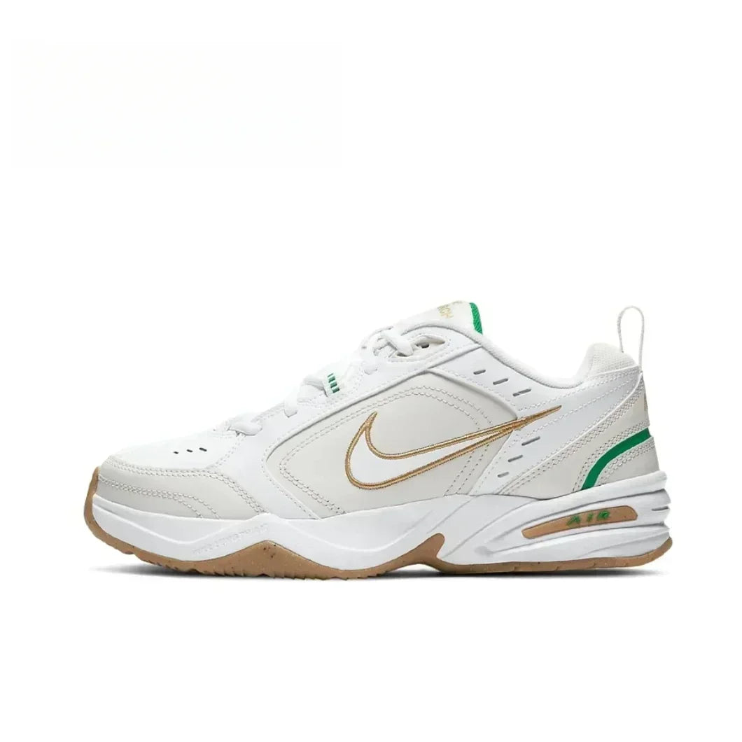 Nike Air Monarch IV White Navy Retro Versatile Casual Men Women Daddy Shoes Running Shoes Anti-Slip Hard-Wearing 415445-102