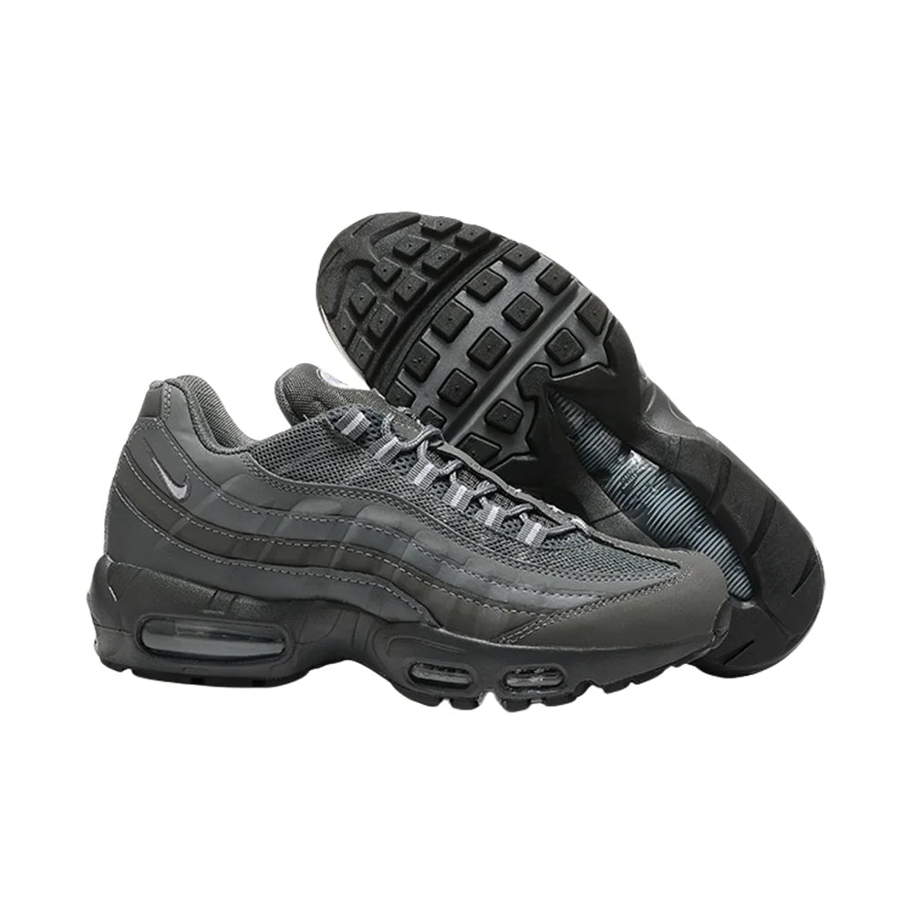 Nike Air Max 95 Men Fashion Retro Comfortable Versatile Wear-resistant Synthetic Leather Running Shoes Dark Grey FV4710-003