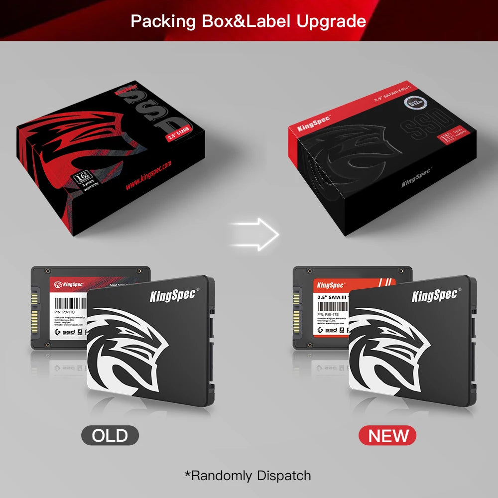 KingSpec SSD 2.5'' SATA3 256GB 64GB 128GB Hdd 512GB 1TB 2TB SSD Internal Disk Solid State Drive Hd for Laptop Desktop PC