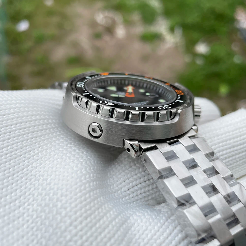 New Tuna Can Classic Watch For Men STEELDIVE SD1975C Super Luminous Ceramic Bezel 300M Waterproof NH35 Movement Dive Wristwatch