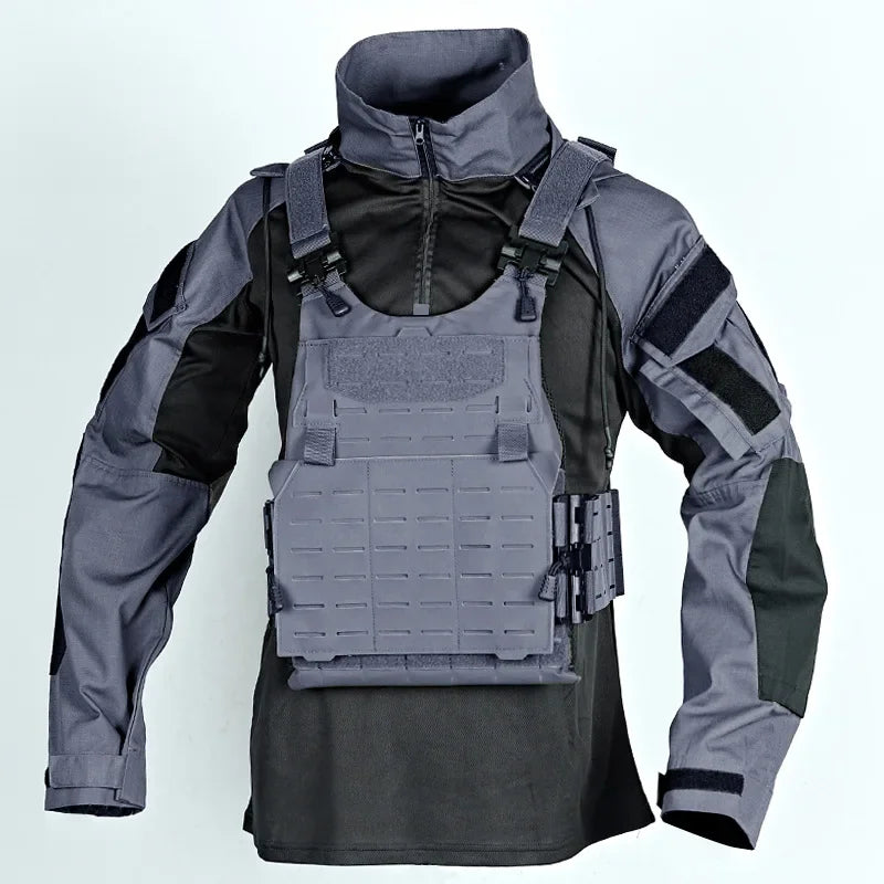 Combat Shirt Hoodies Tops Men Airsoft Tactical Shirts Long Sleeve Paintball Camping Hunting Work Clothing wear resistant