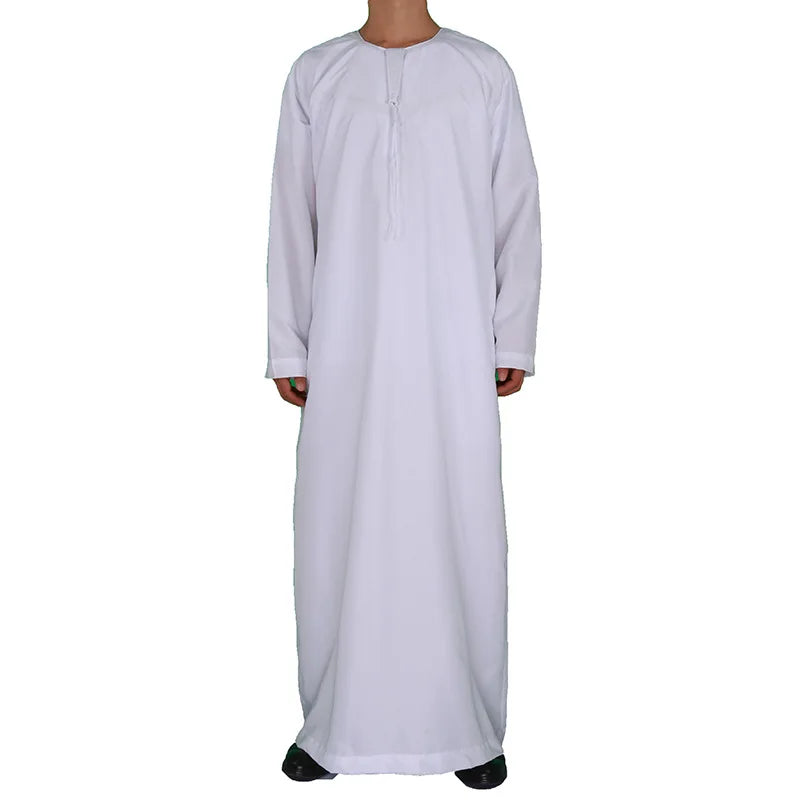 Robe Men Round Neck Arabic Thobe