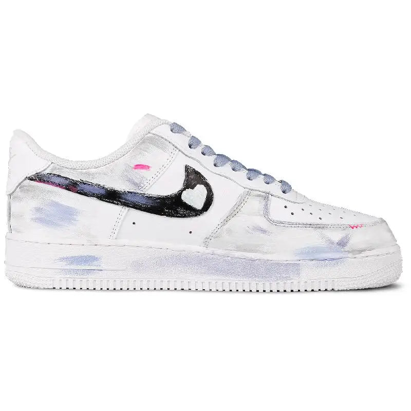 【Customize】Nike Air Force 1 Skateboarding Shoes Men Low-top Purple Sneakers shoes CW2288-111