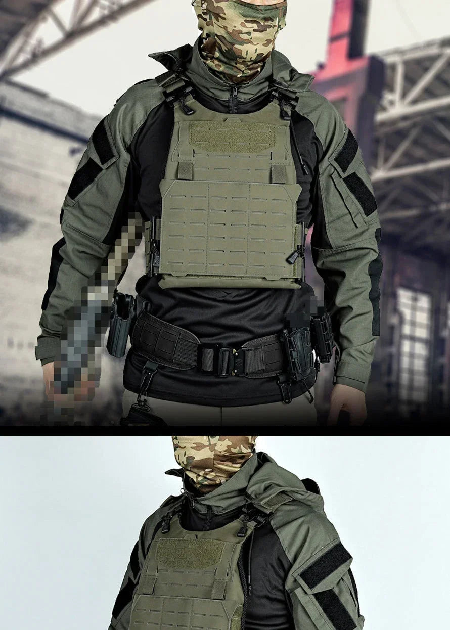 Tactical Shirts Men Long Sleeve Breathable T-shirt Camo Hooded Quick-dry Paintball T-Shirt Tops Wear-resisting