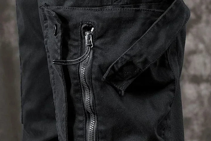 Trousers Black Cargo Jeans for Men with Pockets Male Cowboy Pants Motorcycle Classic 2024 Trend Designer Autumn Clothing Denim