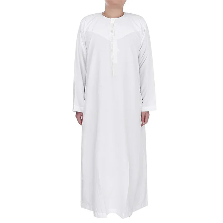 Robe Men Round Neck Arabic Thobe