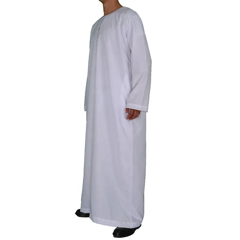 Robe Men Round Neck Arabic Thobe