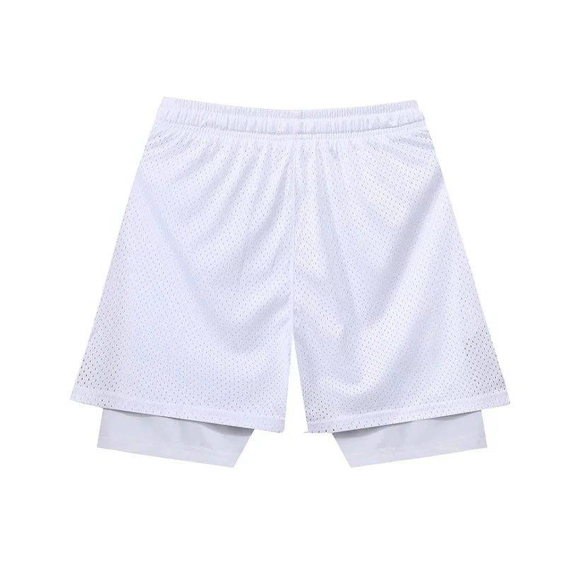 Fake Two Basketball Shorts Loose American Anti-light Men Women Ball Pants Summer Quasi-training Running Sports Five-point Pants