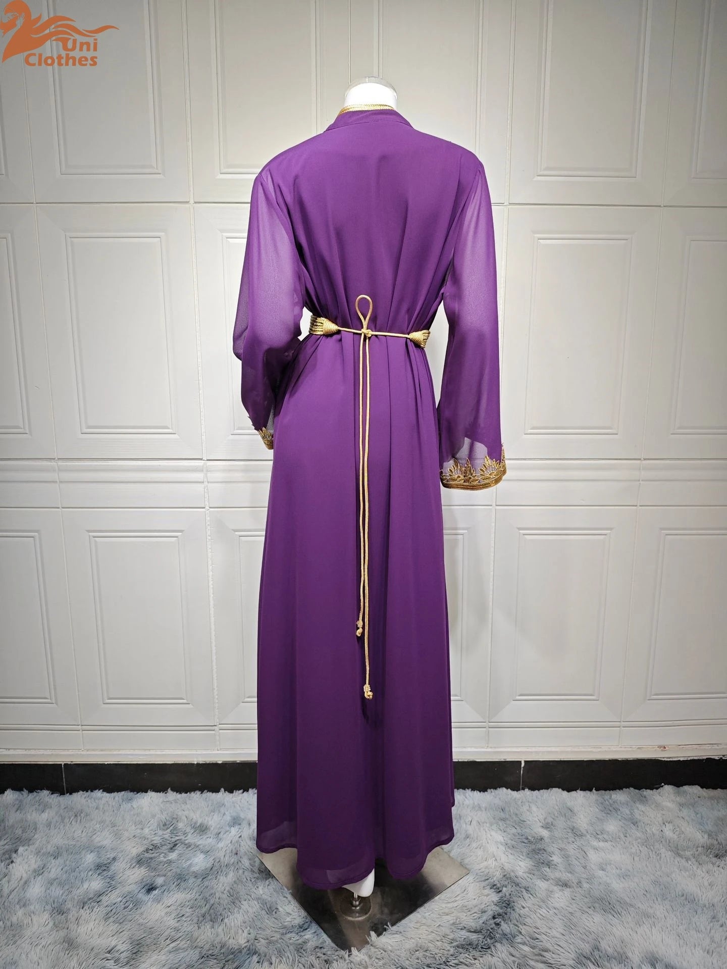 Muslim Sets Women Embroidery Evening Dress Dubai Abaya Turkey Kaftan Eid Djellaba Ramadan Morocco Caftan Jalabiya Vestido AB422