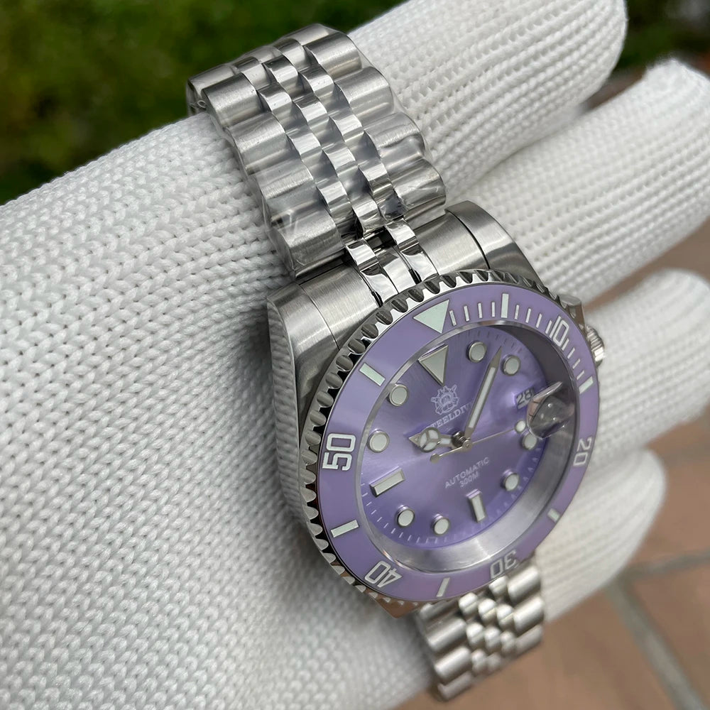 STEELDIVE New Color Scheme Classic Water Ghost SD1953 Swiss BGW9 Luminous NH35 Movement 30Bar Waterproof Mechanical Wristwatch