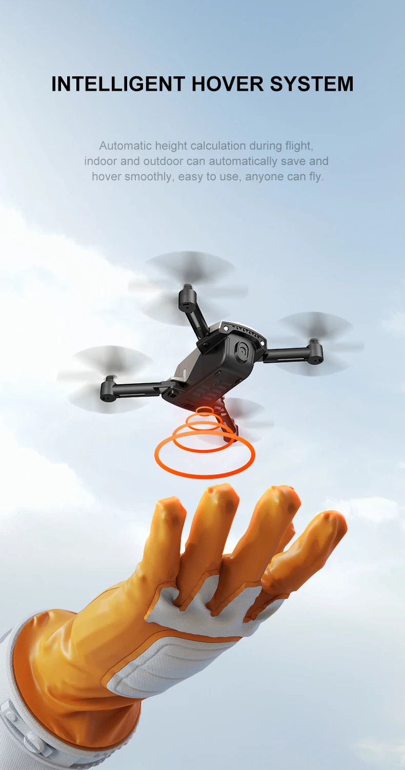 Mini RC Drone 4K Wifi FPV Professional HD aerial camera Foldable indoor quadcopter RC Helicopter Kids RC Toy Gift parking mat