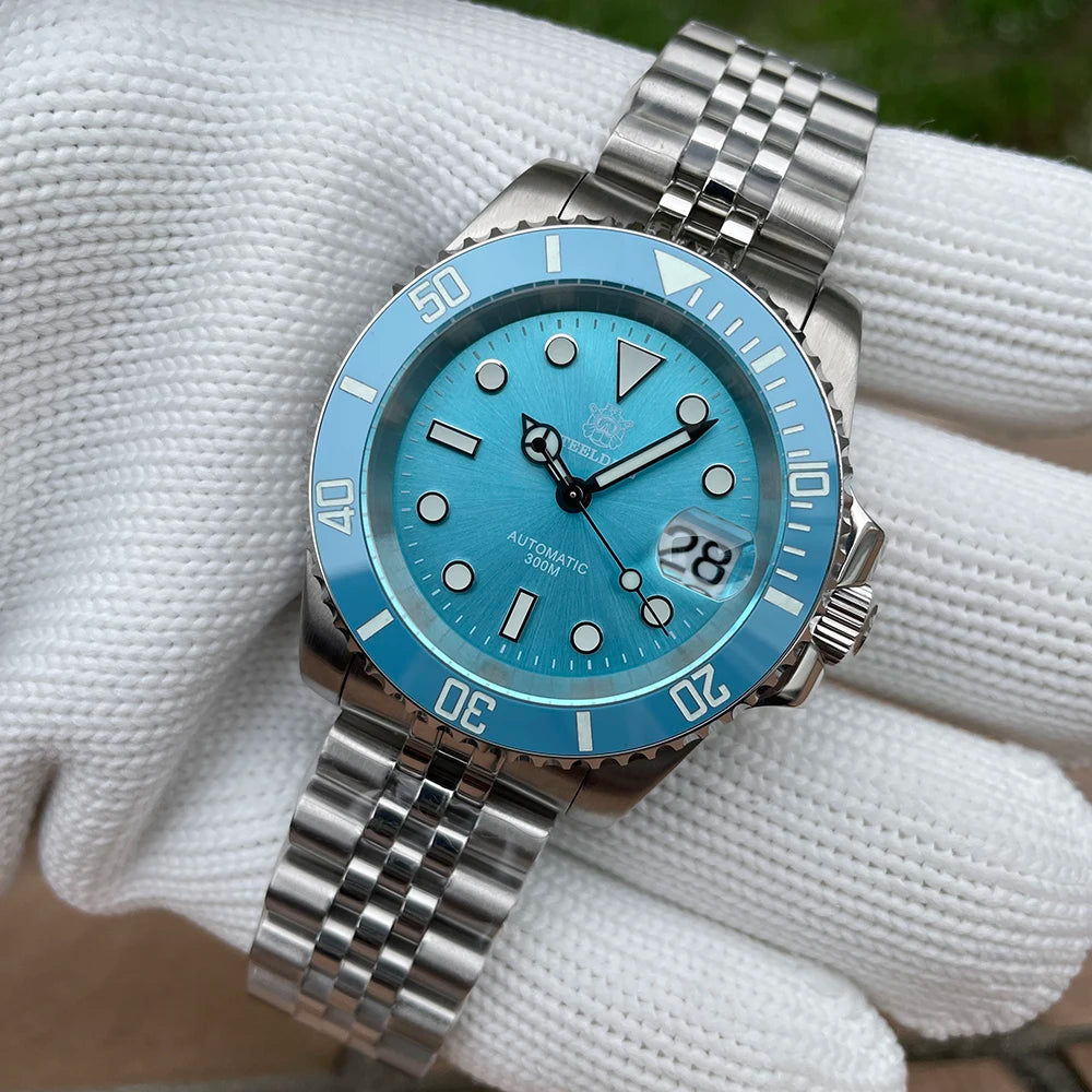 STEELDIVE New Color Scheme Classic Water Ghost SD1953 Swiss BGW9 Luminous NH35 Movement 30Bar Waterproof Mechanical Wristwatch