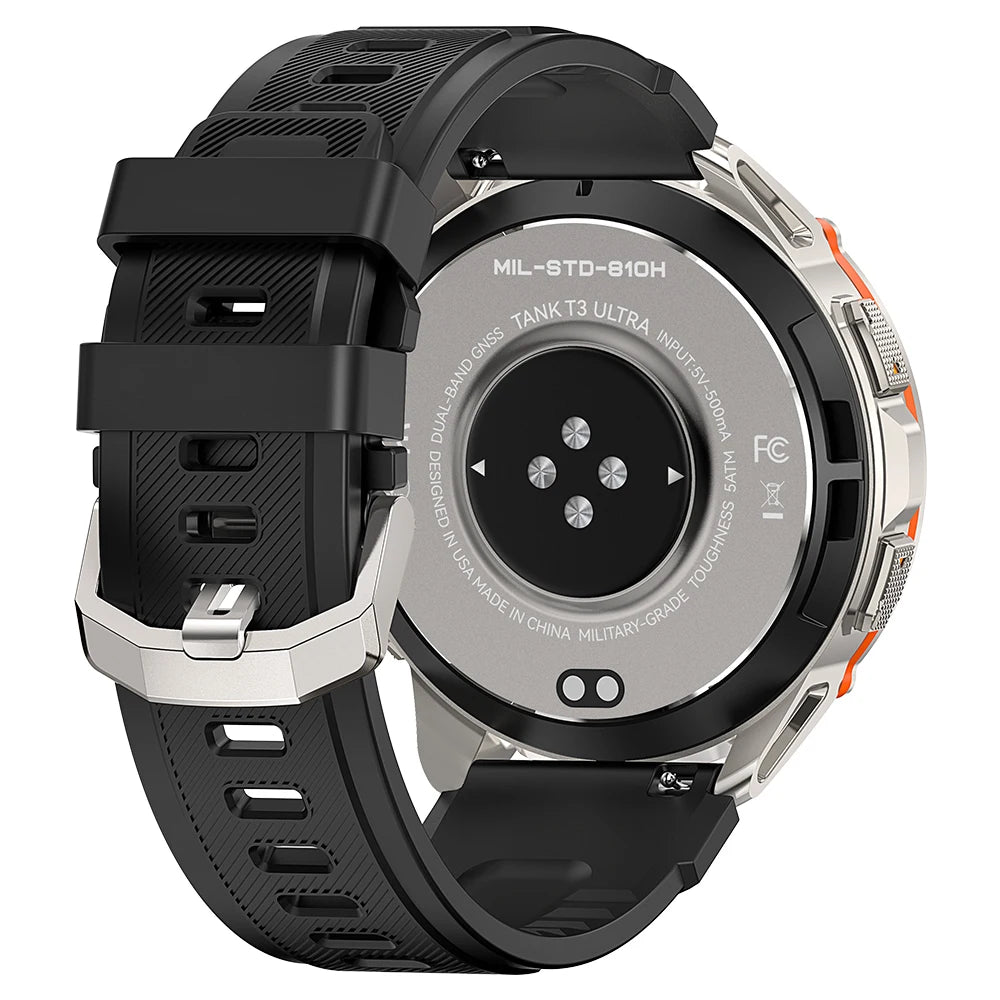 2024 Original KOSPET TANK T3 Ultra GPS Smartwatch For Men Women Waterproof Smart Watches Military Rugged Bluetooth Digital Watch