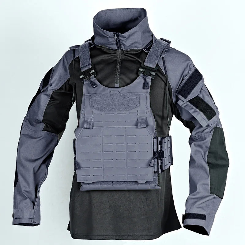 Combat Shirt Hoodies Wear resistant Tops Men Airsoft Tactical Shirts Long Sleeve Paintball Camping Hunting Clothing