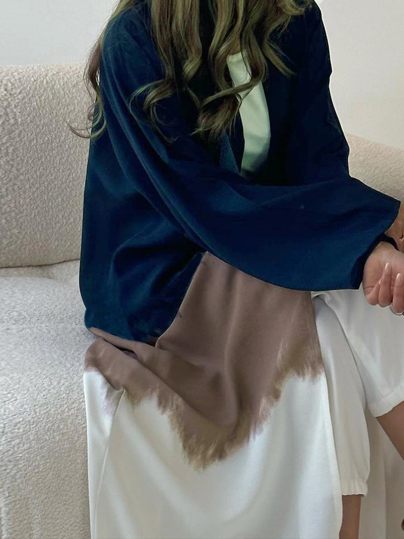 Tie-Dyed Long Dress Party Evening Robe Abaya Women Muslim Moroccan Kaftan Ramadan Jalabiya Islam Dubai Women's Clothes