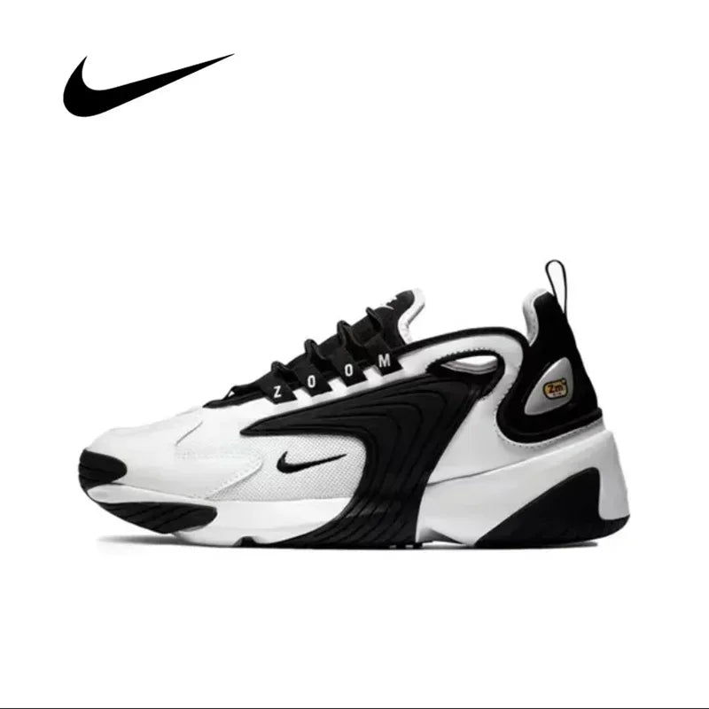 Nike Zoom 2K Men Running Shoes Anti-Slip Wear Resistant Black White Panda Sneakers AO0269-101