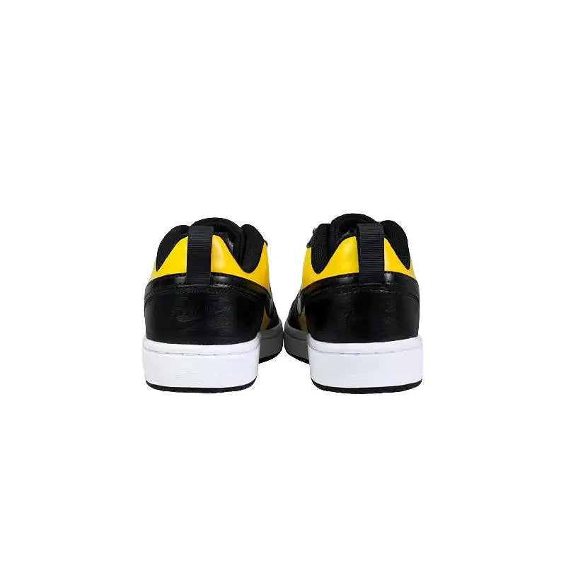 【Customize】Nike Court Borough Skateboarding Shoes Women's Low-top Yellow/black Sneakers shoes BQ5448-115