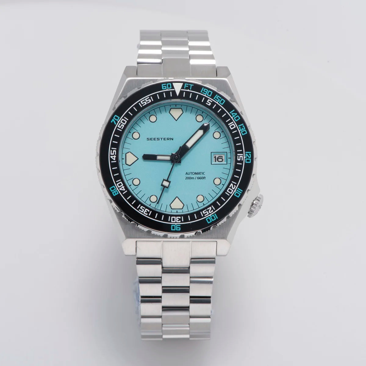 SEESTERN SUB600T Mens Diver Watch Automatic NH35 Movement Ceramic Bezel Lume Mechanical Wristwatches Sapphire Waterproof V3