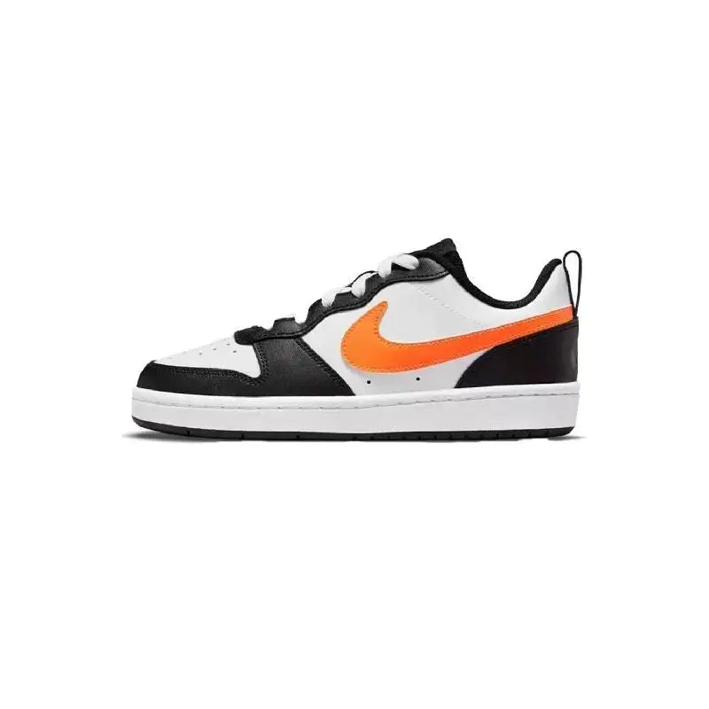 【Customize】Nike Court Borough Skateboarding Shoes Women's Low-top Black/white/pink Sneakers shoes BQ5448-115